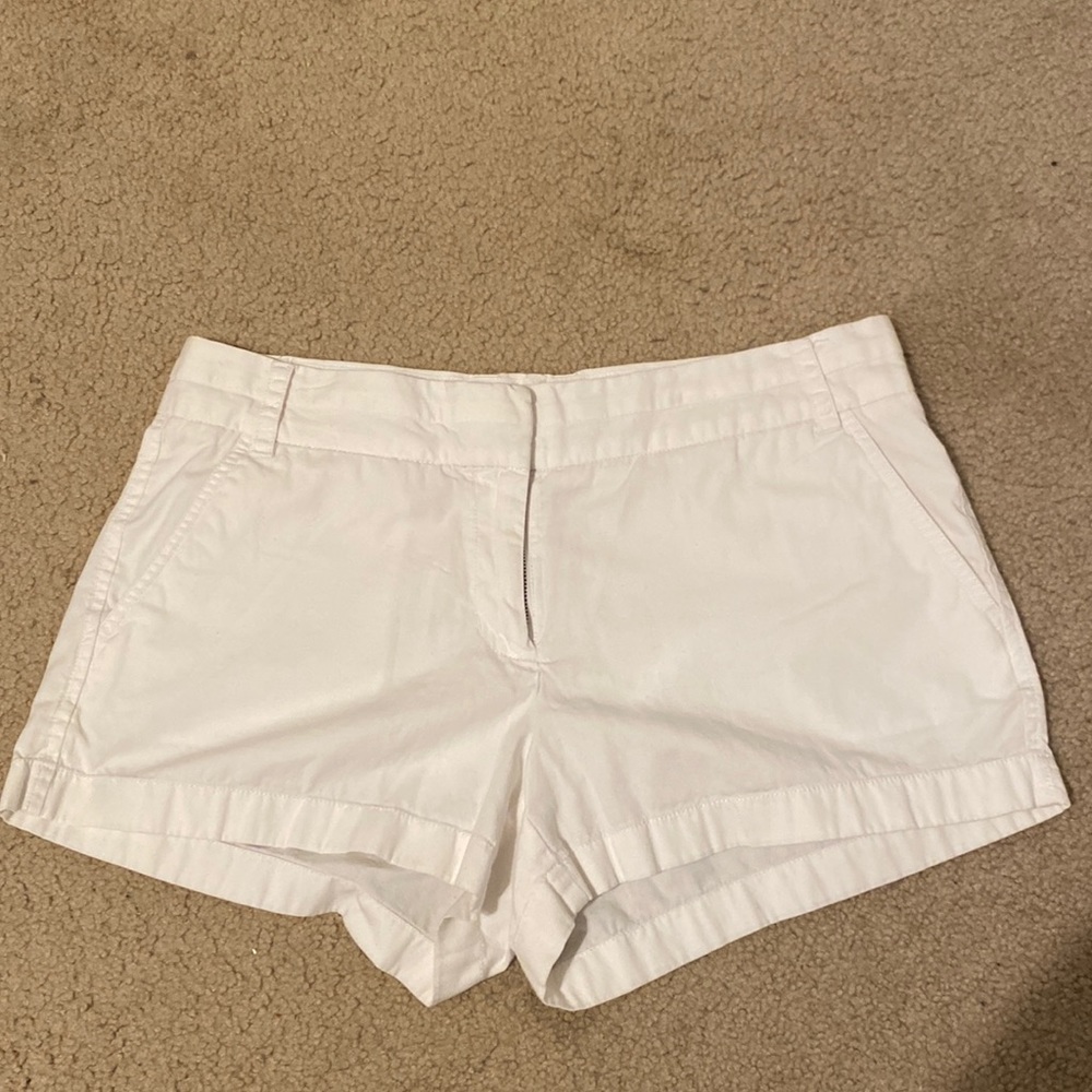 J. Crew Chino Broken-In White Shorts